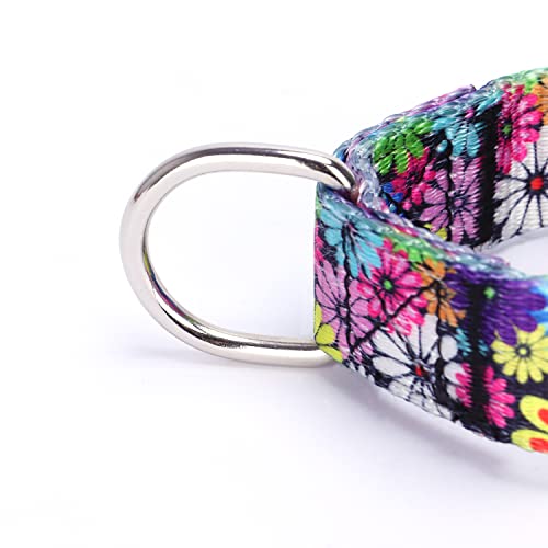 Heavy Duty Nylon Dog Collar, Adjustable Martingale Dog Collar for Walking Training Boy and Girl Dogs Medium Large Dogs (XL:53-62CM, Skulls) - color: Skulls, size: X-Large