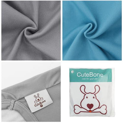 CuteBone Dog Shirts 2-Pack Soft Pet Clothes Breathable Summer Vest for Small Puppy and Stretchy Cat Apparel - color: Boy thing 1 thing 2, size: Medium
