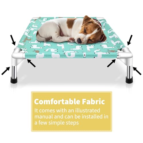 Elevated Dog Bed Pet cot for Small Dogs, Indoor and Outdoor Use for Small Pets - size: Small