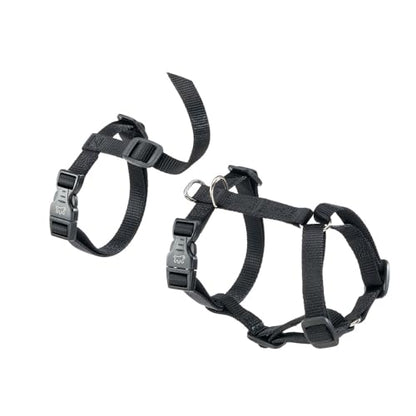 Ferplast Dog Harness Small Dog Brave Small, Escape Proof Dog Harness, Greyhound, Adjustable Harness for Dogs, 6 Closures, Black - color: Black, size: zzzz-s