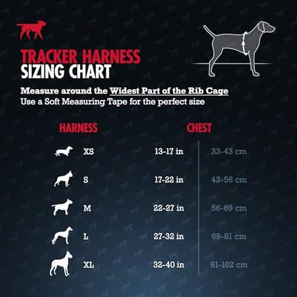 Tuff Pupper Escape Proof No Escape Dog Harness | 5 Point Adjustable Fit Harness for Dogs | Padded Dog Harnesses | Handle Dog Lift Harnesses - color: March Red, size: Large: 27-32 Inch Chest