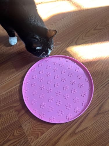 Dog Food Mat - Waterproof Dog Bowl Mat for Food and Water, Pet Food Placements with Edges, Nonslip Cat Feeding Mat for Protecting Floors (1Pack Pink) - color: 1Pack Pink