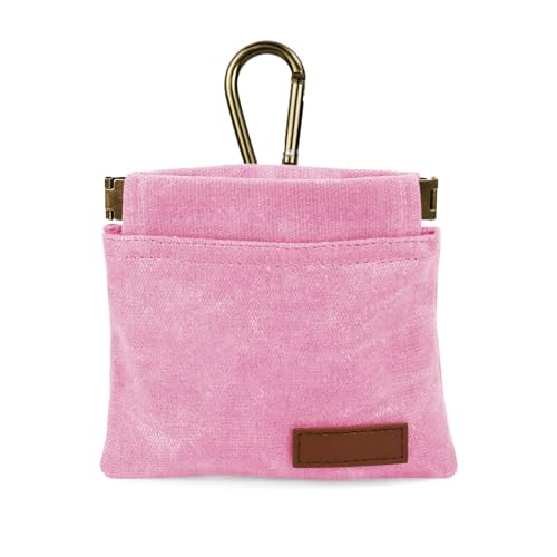 1 Pcs Pocket Pet Training Pouch,Dog Treat Pouch for Portable Pet Dog Walking Bag for Travel or Outdoor Use (Pink) - color: Pink