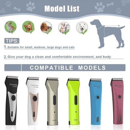2PCS Adjustable 5 in 1 Replacement Blades Compatible with Wahl 5 in1 Clipper Bravura, Chromado, Creativa, Figura, Motion, Supergroom Dog Grooming Clippers (Black) - color: BLACK-22