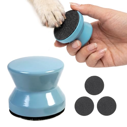 Silent Dog Nail File, 2026 Wooden Scratch Board with Replaceable Sandpaper Filing Disc, Dogs Self Nails Files Board Pet Nail Care Tool for Large and Small Breeds (1pcs) - color: 1pcs