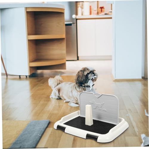 Indoor Dog Potty Tray Capacity Pee Holder for Puppy Training Splashproof Dog Toilet Box Removable Design