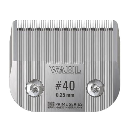 Wahl Pro Animal Prime Series Blades - Professional Fine Tooth Pet Clipper for Horse, Cat & Dog Grooming - Made from High-Carbon Steel - #40, 0.25mm - size: #40