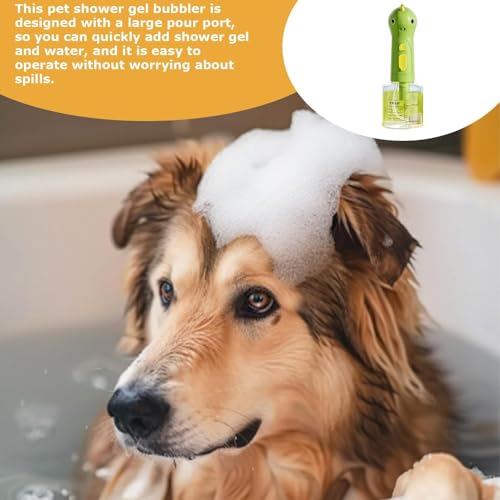 Electric Foaming Shampoo Dispenser for Dog and Cat, Dog Soap Dispenser - 2-in-1 Dog Soap Holder, Rechargeable Soap Dispenser, Foamer for Pet Bathing, Bathroom, Kitchen Sink (Dinosaur, 1pc) - color: Dinosaur
