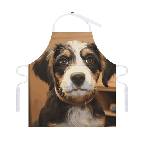 Dog Training Apron with Pockets - Durable Adult Kitchen Apron for Men And Women Adjustable Work Apron for Kitchen Cooking Restaurant BBQ Painting Crafting