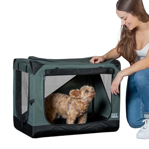 Pet Gear Insta-Fold Soft Crate for Dogs, 26", Forest