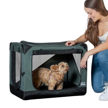 Pet Gear Insta-Fold Soft Crate for Dogs, 26", Forest