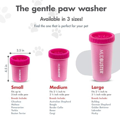 Dexas Dog Paw Cleaner, Small, Pink, Dog Accessories and Pet Supplies - color: Pink, size: Small without Lid