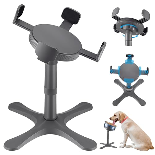 Dog Bowls,Elevated Adjustable Dog Bowl Stand with 3 Heights & Tilted Feeding Design, Raised Stand Compatible with Medium & Large Breeds(1 Pack) Grey - size: E -Dog Bowl Stand 1 Grey