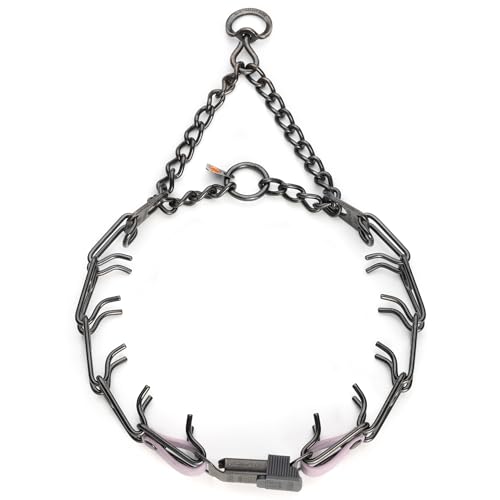 Herm Sprenger Black Stainless Steel Dog Collar with Quick Release ClicLock Buckle and Biothane Insert Training Collar Made in Germany (Pastel Purple, 23in x 3.2mm(Neck Size up to19-20in)) - color: Pastel Purple, size: 23in x 3.2mm(neck size up to19-20in)