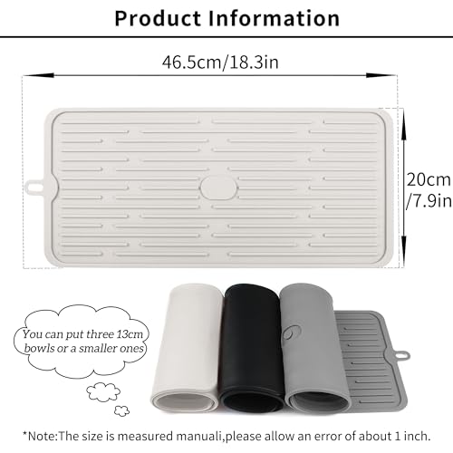 Ptlom Pet Placemat for Dog and Cat, Anti-Slip Waterproof Dogs Feeding Mat Prevent Food and Water Overflow, Bowl Mats Suitable for Medium and Small Pets, Cream, Silicone - color: Cream