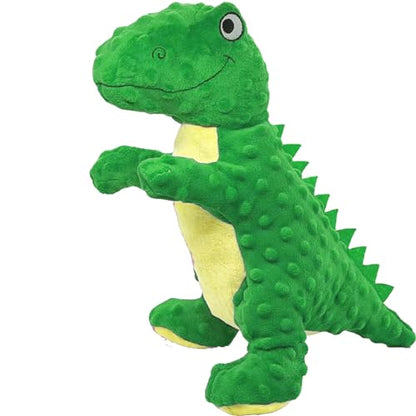 No Stuffing Dog Toys for Aggressive Chewers, Squeaky Wrinkled Toys, Durable Dog Chew Toys, Soft and Tough Plush Toys, Suitable for All Breeds of Dogs. (Dinosaur (Green)) - color: Dinosaur (Green)