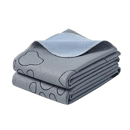 Feandrea Washable Dog Pee Pads, 2 Pack, Reusable, 48 x 36 Inches, XL, Waterproof Pet Training, Leakproof, Non-Slip, Super Absorbent, Gray UPTD036G01 - size: XL (48"L x 36"W)
