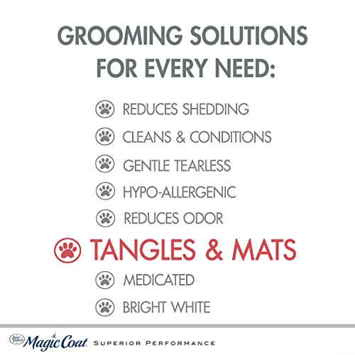 Four Paws Magic Coat Tangles and Mats Dog Grooming Shampoo, Violet Scent, 16 Ounce Bottle - size: 16 Ounces (1 Count), style: Detangling Dog Shampoo