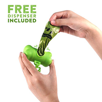 ECO-CLEAN Poop Bags, 36 Rolls/540 Dog Poop Bags with Dispenser, Dog Waste Bags, Unscented, Leak-Proof, Easy Tear-Off - color: 36 Rolls/540 Bags+Dispenser