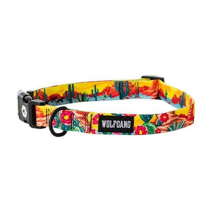 Wolfgang Heavy Duty, Adjustable Dog Collar with Quick Release Nylon Buckle for Walking & Training, PackLeader Print, Small - color: PackLeader Print, size: Small (5/8 Inch x 8-12 Inch)
