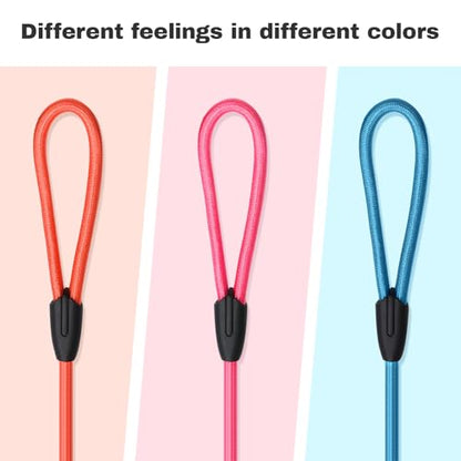 FOVRLZSE 3-Pack Adjustable Dog Slip Leads Pink/Light Blue/Orange - Super-Strong, Easy On/Off, No Collar Needed, Standalone Use, Eye-Catching for Walking/Training - color: Pink, Blue, Orange