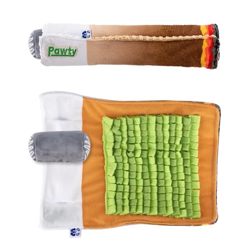 PAWTY Rolling Interactive Dog Toy - Weed Joint Doggijuana Cigar Vape Parody Plush Squeaky Cigarette Dog Toy - Funny 420 Novelty Gift for Dog Lovers
