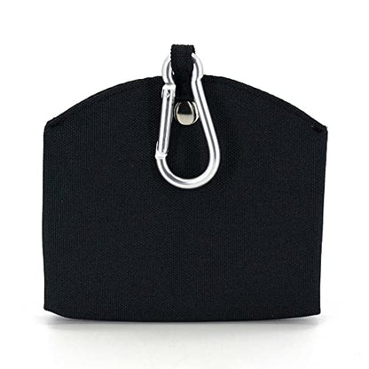 Small Dog Treat Pouch, Dog Training Treat Pouch, Treat Pouches for Pet Training, Treat Pouch with Clip, Treat Tote, Pocket Sized Dog Treat Bag, Canine Hardware - color: Black