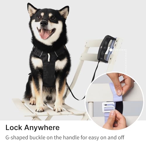 Retractable Dog Leash 5.6 ft Adjustable Soft Hands Free Dog Walking Lead, One-Handed Quick Brake Retractable Leash for Small Medium Dogs Up to 33 lbs, 360° Tangle Free (Ivory White) - color: Ivory White