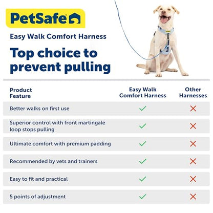 PetSafe Easy Walk Comfort No-Pull Dog Harness Padding - Better Walks on 1st Use - 5 Points of Adjustment Large, Green Gingham - color: Gingham, size: Large