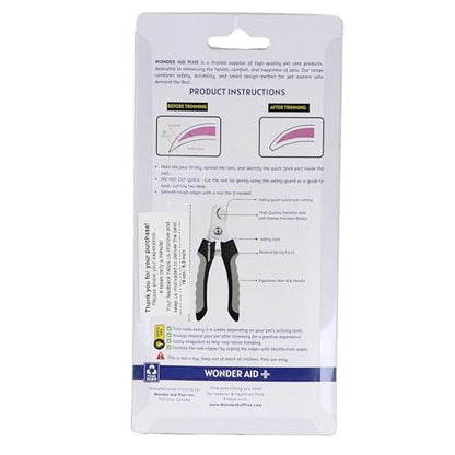 Professional Dog Nail Clippers with Safety Guard Pet Grooming Trimmer with Stainless Steel Blades for Safe & Easy Nail Care Ideal for Small, Medium & Large