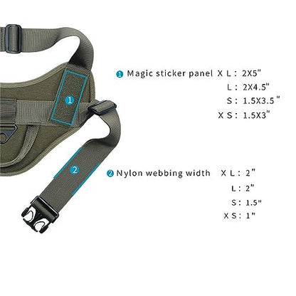 EXCELLENT ELITE SPANKER Tactical Dog Vest Training Military Patrol Service Dog Harness Easy Control Adjustable No-Pull Nylon Pet Harness with Handle for Small Medium Large Dogs(RGN-S) - color: Ranger Green, size: S