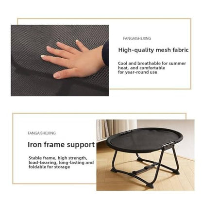 Elevated Outdoor Dog Bed,Foldable ElevatedDog Bed with Sturdy Wire Frame,Portable Folding Washable Non Slip Cot,Cooling Elevated Pet Cot,for Pets Cats Puppy Sleep Rest Outside Camping Travel