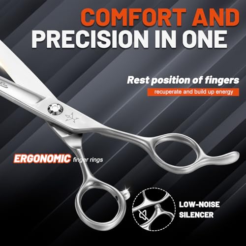 High-end Professional Dog Grooming Scissors Pet Grooming Shears 7 Inches Extremely Very Sharp Made Of Stainless Steel Alloy By Hand For Dog Cat Groomer - style: 7inch Shears