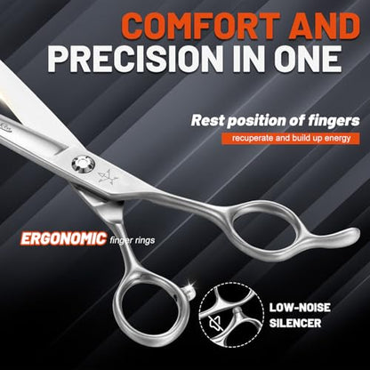 High-end Professional Dog Grooming Scissors Pet Grooming Shears 7 Inches Extremely Very Sharp Made Of Stainless Steel Alloy By Hand For Dog Cat Groomer - style: 7inch Shears