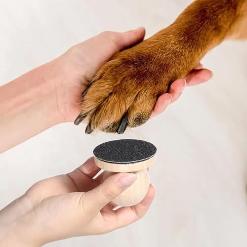 Dog Nail File with 6PCS Replaceable Filing Disc, Dogs Nail File Scratch Board, Stress-Free Nail Filing for Dogs, Nail Files for Dogs Cats
