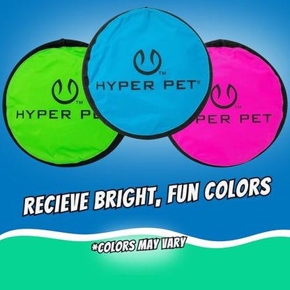 Hyper Pet Flippy Flopper 9" Flying Disc Soft Dog Toy, Floats in Water & Safe on Teeth, for All Breeds, Pack of 5 (Colors May Vary) - size: 9" Pack of 5
