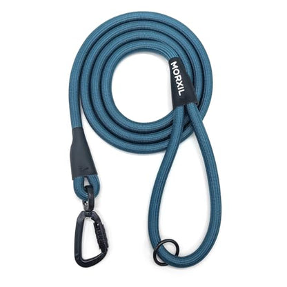 Rope Dog Leash, 4 ft Heavy Duty Dog Leash with Aviation Aluminum Auto Locking Carabiner, Strong Nylon Pet Lead for Small, Medium, Large Dogs (Navy Blue, 4FT) - color: Navy Blue, size: 4 Foot Single Handle