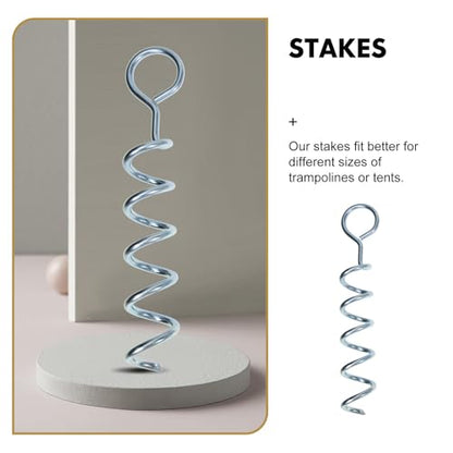 Spiral Shaped Tent Stake and Wear-Resistant Dog Anchor, Portable Ground Stake with Sturdy Spiral Design, Suitable for Outdoor Camping, Pet Tie-Out, and Heavy Duty Tent Securing