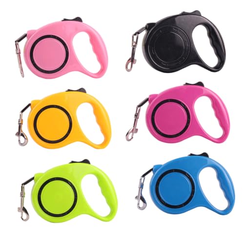 SUPVOX Automatic Retractable Dog Leash with Lock Braking System Telescopic Traction Rope Belt for Small and Medium Pets Large Ergonomic Handle for Comfortable Grip Black