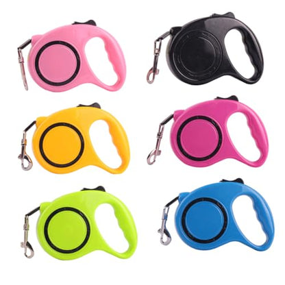 SUPVOX Automatic Retractable Dog Leash with Lock Braking System Telescopic Traction Rope Belt for Small and Medium Pets Large Ergonomic Handle for Comfortable Grip Black