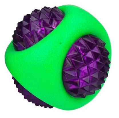 Dog Dental Lighted Translucent Rubber Diamond Balls 3 inch Small to Medium Canines (Full Set - All 3 Balls) - color: Full Set - All 3 Balls