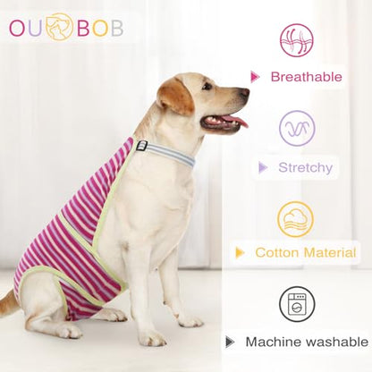 Dog Diapers Female,Female Dog Diapers for Heat Large Dogs, Washable Onesie Sanitary Pantie with Adjustable Suspender Washable, Reusable Period Panties Doggie Diaper, M - color: Rosered, size: Medium