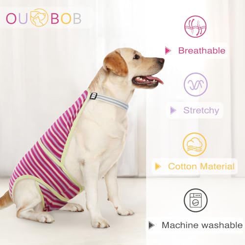 Dog Diapers Female,Female Dog Diapers for Heat Large Dogs, Washable Onesie Sanitary Pantie with Adjustable Suspender Washable, Reusable Period Panties Doggie Diaper, XL - color: Rosered, size: X-Large