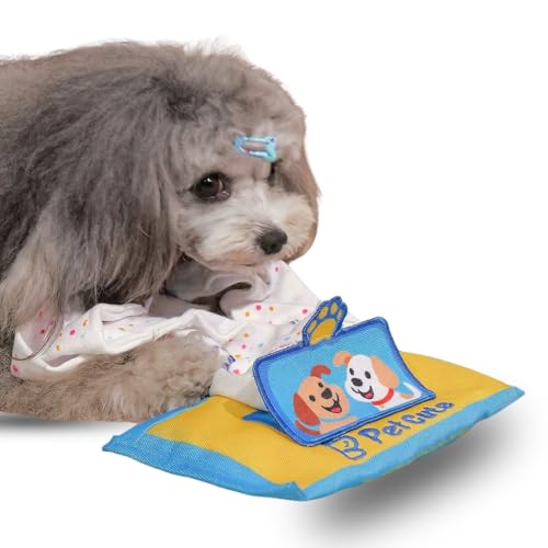 Interactive Dog Puzzle Toy | Anti-Boredom & Mental Stimulation | Snuffle Mat for Dogs | Slow Feeding & Enrichment Game | Small, Medium Dogs | Pizza, Bowling or Tissue (Tissue) - color: Tissue (Blue)