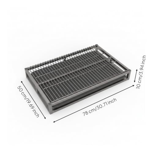 Slatted Dog Potty Open-Grid Surface Drawer-Style Dog Toilet Drainage Design Puppy Potty Tray, Large 78cm 50cm - size: Large 78cm 50cm