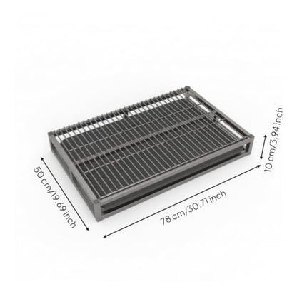 Slatted Dog Potty Open-Grid Surface Drawer-Style Dog Toilet Drainage Design Puppy Potty Tray, Large 78cm 50cm - size: Large 78cm 50cm