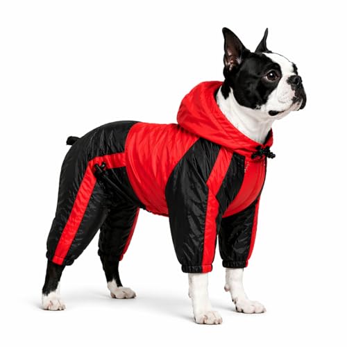 Pet Apparel Large Dog Clothing Raincoat Pet Clothes Rain Coat For Big Large Dogs Red Green Waterproof (L-S, Red) - color: Red, size: L-S (Medium Dog ~30lbs)