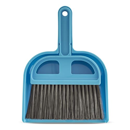 Fresh Step 4-in-1 Deluxe Litter Cleanup Kit Scoop Broom Dust Pan Hanging Caddy Blue Standard Litter Boxes Compatible - size: One Size, style: Deluxe Cleanup Kit