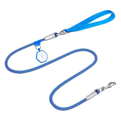 Dog Leash,Heavy Duty Dog Rope Lead with Soft Neoprene Padded Handle & 360° Swivel Clip for Medium Large Dogs (0.8cm*1.3/1.6m) - color: blue, size: 0.8*130cm