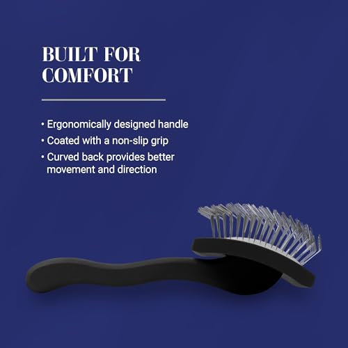 Chris Christensen Big K Dog Slicker Brush for Dogs (Goldendoodles, Labradoodles, Poodles), Groom Like a Professional, Fluff Detangle Style, Saves Time Energy, Black, Large - color: Black, size: Large